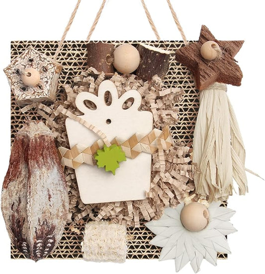 Kyouki Bird Toys, Parakeet Toys, Parrot Toy, Conure Hanging Chewable Cardboard by Unknown