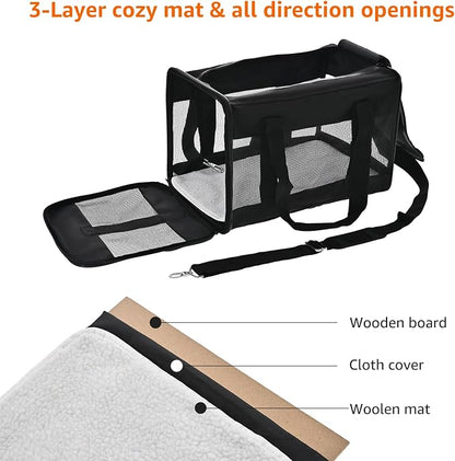 Amazon Basics Airline Approved Soft-Sided Mesh Pet Travel Carrier - Image 2
