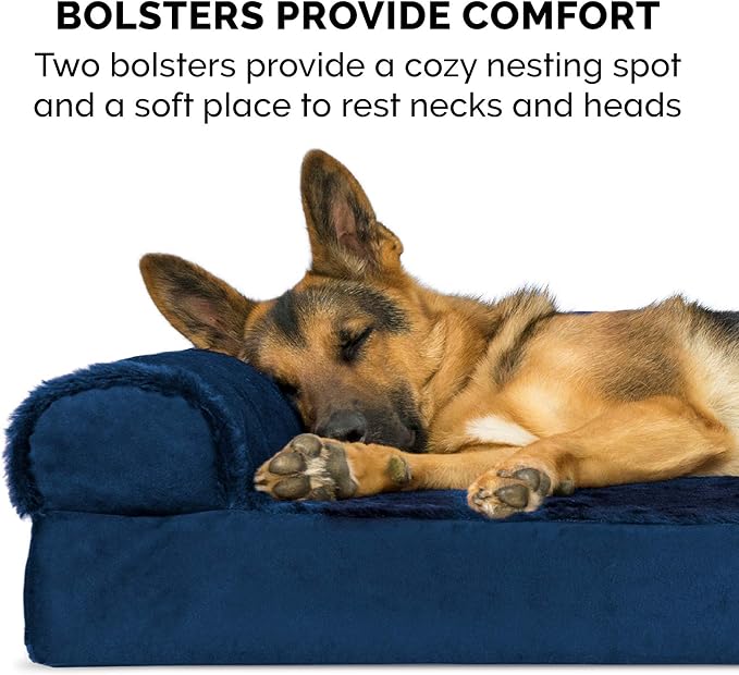 Furhaven Orthopedic Dog Bed for Large Dogs w/ Removable Bolsters & Washable - Image 10