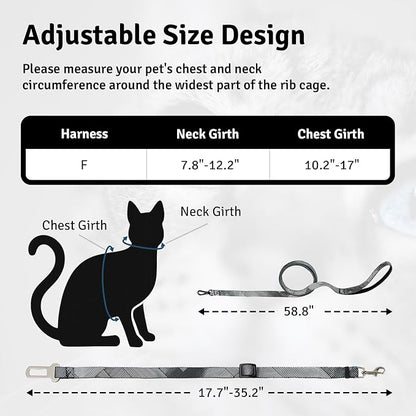 Cat Harness and Leash Set, Anti Escape Adjustable Cat Leash, Comfortable Soft - Image 6
