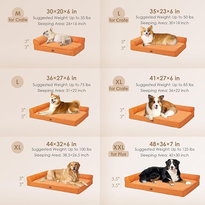 EHEYCIGA Extra Large Dog Bed Othorpedic, Memory Foam XL Dog Bed - Image 2