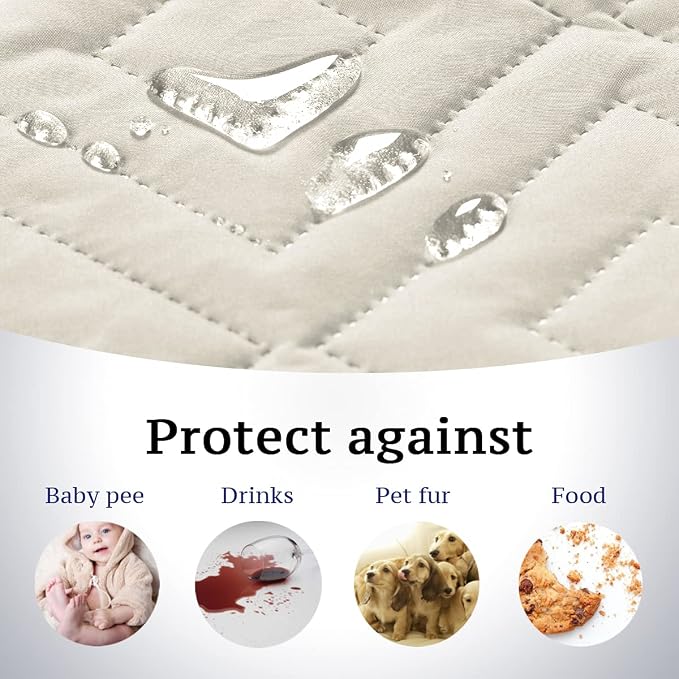 H.VERSAILTEX Reversible Sofa Slipcover Furniture Protector Water Resistant 2" - Image 3