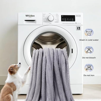 LINENLUX 1 Pack 3 Soft Dog Blanket Washable Warm Fleece Cat Blankets - Image 5