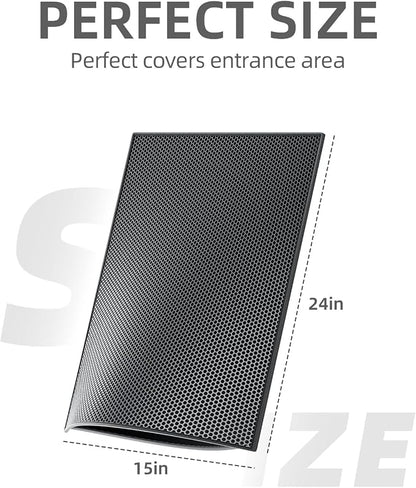 ESTHELLO Cat Litter Mat, Cat Litter Trapping Mat, Honeycomb Double Layer Design - Image 2