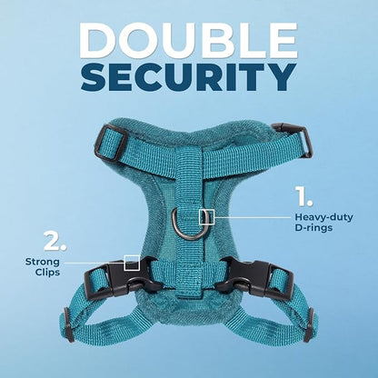 Voyager Escape-Proof Step-in Lock Cat Harness & 5ft Neoprene-Handle Leash Set - Image 2