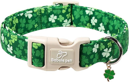 St. Patrick's Day Dog Collar for Small Dogs by Babolepet