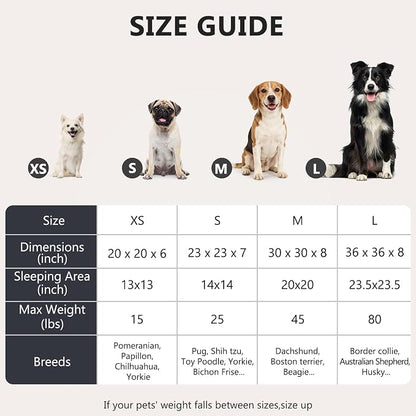 MIXJOY Orthopedic Dog Bed Comfortable Donut Cuddler Round Pet Beds Ultra Soft - Image 6