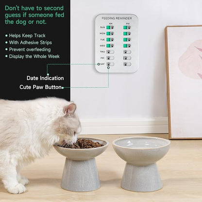 Dog Feeding Reminder, Magnetic OR Double Sided Adhesive Application, AM/PM - Image 2