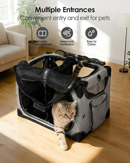 Extra Large Cat Carrier for 2 Cats, XL - Image 5