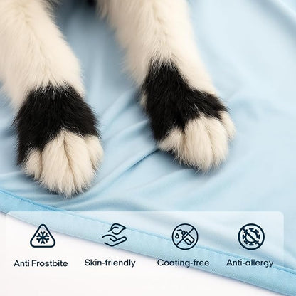 Zonli Premium Cooling Blanket for Dogs-Lightweight Fluffy Pet Throw & Bed Cover - Image 5
