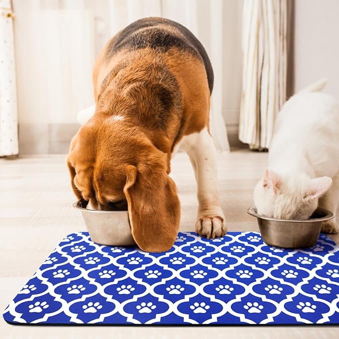 Dog Food Mat 24X32 Inch Pet Feeding Absorbent Mats - Image 7