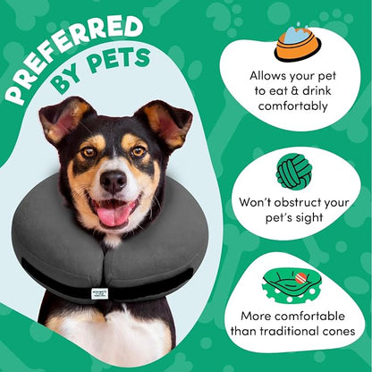 BENCMATE Inflatable Dog Cone Collar Alternative, Soft Dog Cone - Image 3