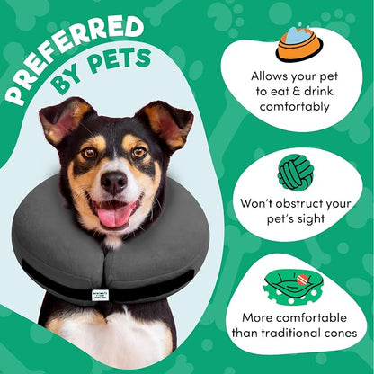 BENCMATE Inflatable Dog Cone Collar Alternative, Soft Dog Cone - Image 3
