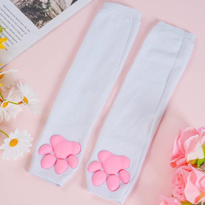 Nydotd Cat Paw Pad Mittens Gloves Kawaii Pink 3D Claw Fingerless Cute Cat - Image 7