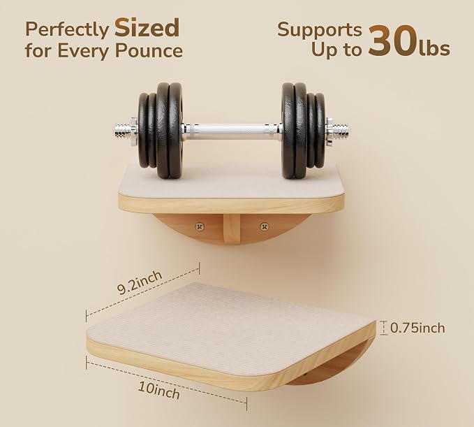 Cat Wall Shelf & Window Perch Combo, Wood Cats Wall Furniture - Image 6
