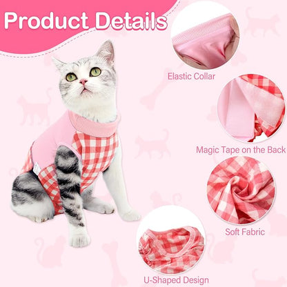 Cat Recovery Suit for Abdominal Wounds or Skin Diseases, Cat Onesie for Cats - Image 3
