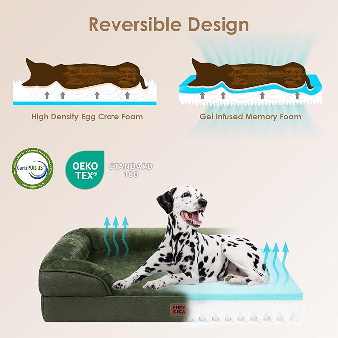 EHEYCIGA Orthopedic Dog Beds for Large Dogs, Waterproof Memory Foam Large Pet - Image 4