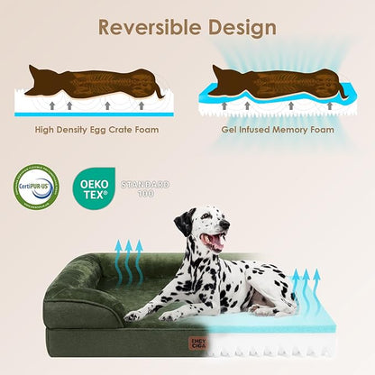 EHEYCIGA Orthopedic Dog Beds for Extra Large Dogs, Waterproof Memory Foam XL - Image 3