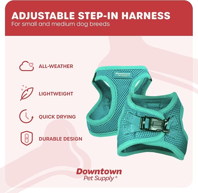 Downtown Pet Supply Step in Dog Harness No Pull, Bermuda Blue - Image 3
