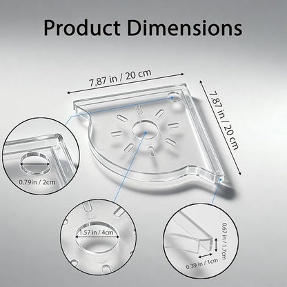 Aquarium Plant Holder for Rimless Fish Tank – 2 Pcs Corner Shelf for Fish Tank - Image 6