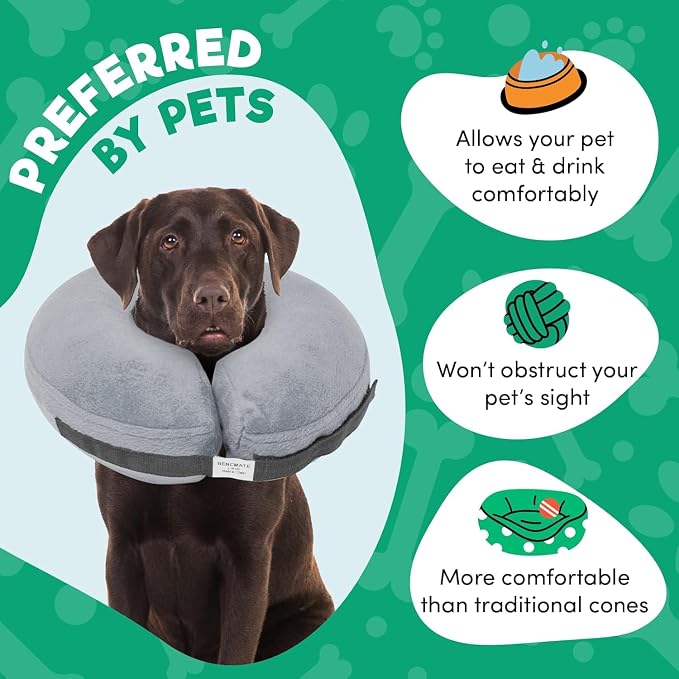 BENCMATE Inflatable Dog Cone Collar Alternative, Soft Dog Cone - Image 4