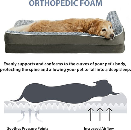 BFPETHOME Orthopedic Dog Beds for Large Dogs-Waterproof Sofa Pet Bed - Image 3