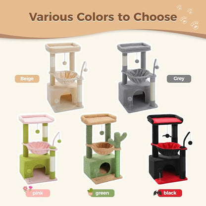 PEQULTI 4-in-1 Cat Tree, Scratching Post - Image 8
