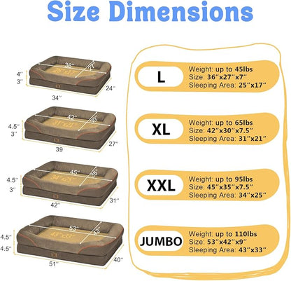 Orthopedic XL Large Dog Bed - Image 7