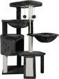 Xin Three Layer Cat Tree with Cat Condo and Two Hammocks, Darkgray … by Unknown