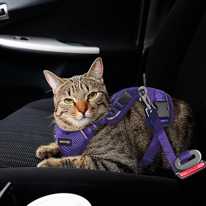 Cat Harness and Leash Set for Walking Escape Proof, Improved Four Place - Image 4
