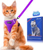 Halypet Cat Harness and Leash Set Escape Proof Soft Adjustable Cat Leash by DOMoreWithYourPet