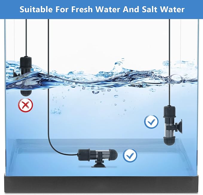 hygger Small Aquarium Betta Heater, Submersible Fish Tank Heater - Image 6
