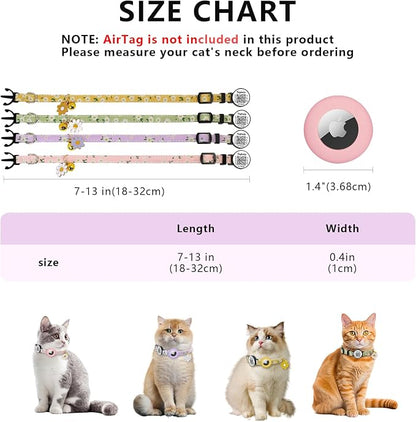 QR Code + Airtag Cat Collar, 2-in-1 Breakaway Safety Collar - Image 2