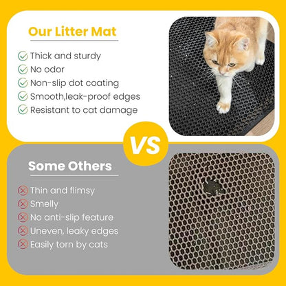 Cat Litter Mat Compact Size 23.6"x14.6" - Image 3