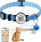 Cat Collar Breakaway with QR Code Name Tag, Reflective Kitten Collars with Bell by Taghelp