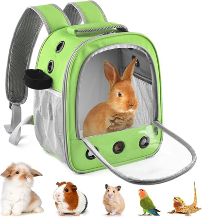 Guinea Pig Carrier Backpack, Portable Rabbit Travel Carring Bag by DBNESS