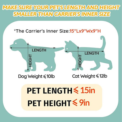 Petskd Pet Carrier 17x11x10.5 Delta American United Airline Approved, Pet - Image 4