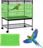 Daoeny Large Bird Cage Cover, Bird Cage Seed Catcher, Adjustable Soft Airy by Daoeny