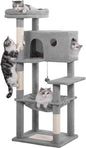54" Cat Tree with Big Hammock 21x17” XL Cat Tower with Scratching Posts by Pawfessor