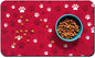 Dog Food Mat, Absorbent Water Bowl Mats Cat Pet Feeding Placemats Red 24 * 32 by Zoeeya