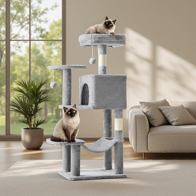 Cat Tree Tower 44 Inch, Small Cat Tower by Aidoly