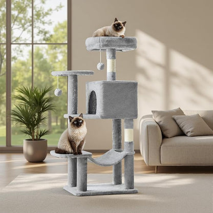 Sweetcrispy 44 inch Cat Tree Tower, Small Cat Climbing Tower - Image 7