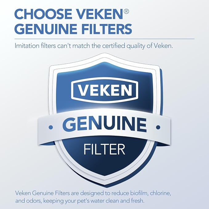 Veken Cat Water Fountain Filters, 16 Pack Replacement Filters & 16 Pack - Image 2