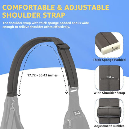 SlowTon Dog Carrier Sling, Thick Padded Adjustable Shoulder Strap Dog Carriers - Image 5