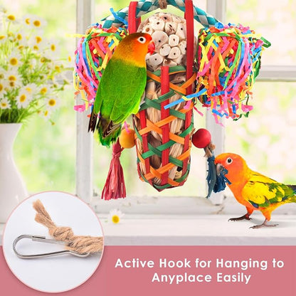 KATUMO Bird Toys Parakeet Toy Cockatiel Shredding Chew Conure Foraging Sola - Image 4