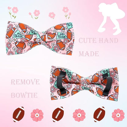 Dog Collar - Rugby with Bow Cute Pet Collar - Image 4
