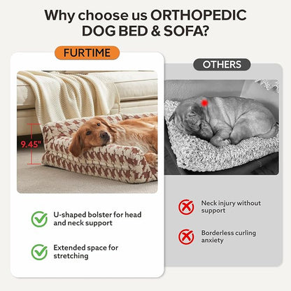 FURTIME Orthopedic Dog Beds Large Sized Dog, XXL Washable Memory Foam Pet Couch - Image 3