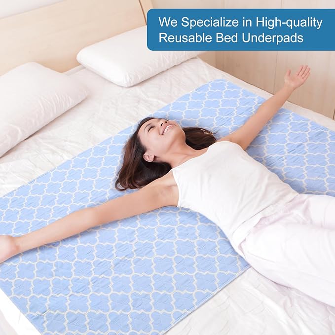 OUTCREATOR® Washable Bed Pads 34" x 76", Incontinence Mattress Protector - Image 7