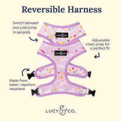 Lucy & Co. Cute Reversible Dog Harness Walking Halter - Image 2