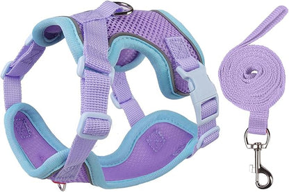 Cat Harness and Leash Set for Walking – Escape-Proof Reflective Vest for Cats by Muejjur
